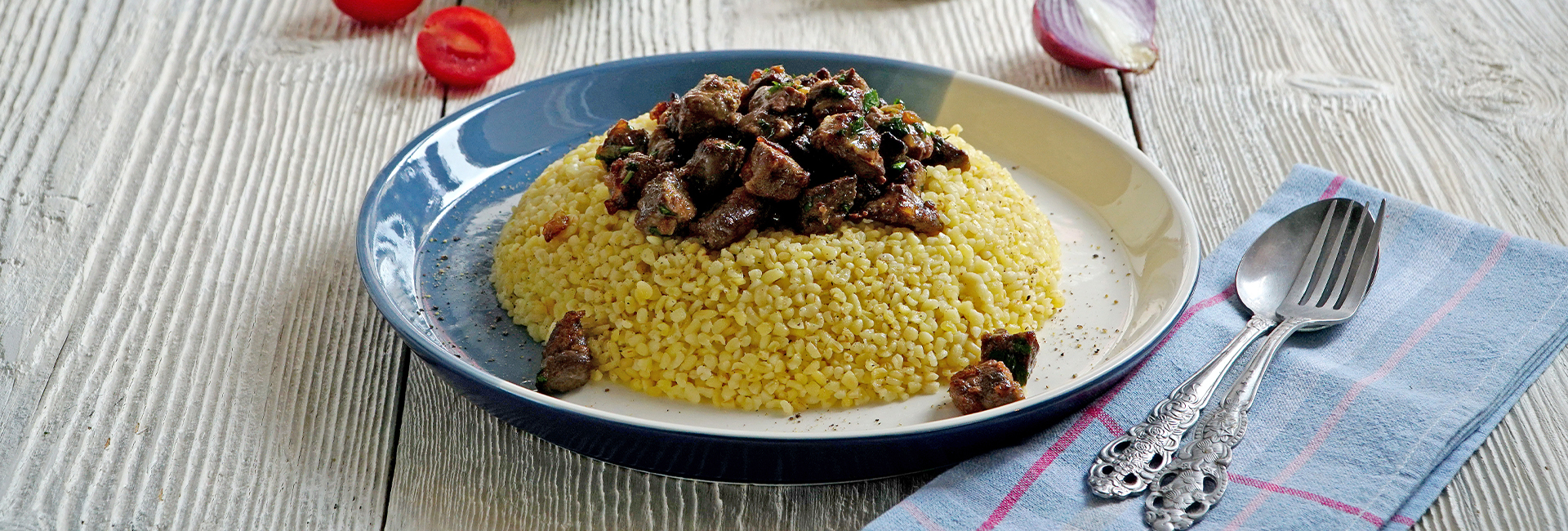 CİĞERLİ BULGUR PİLAVI