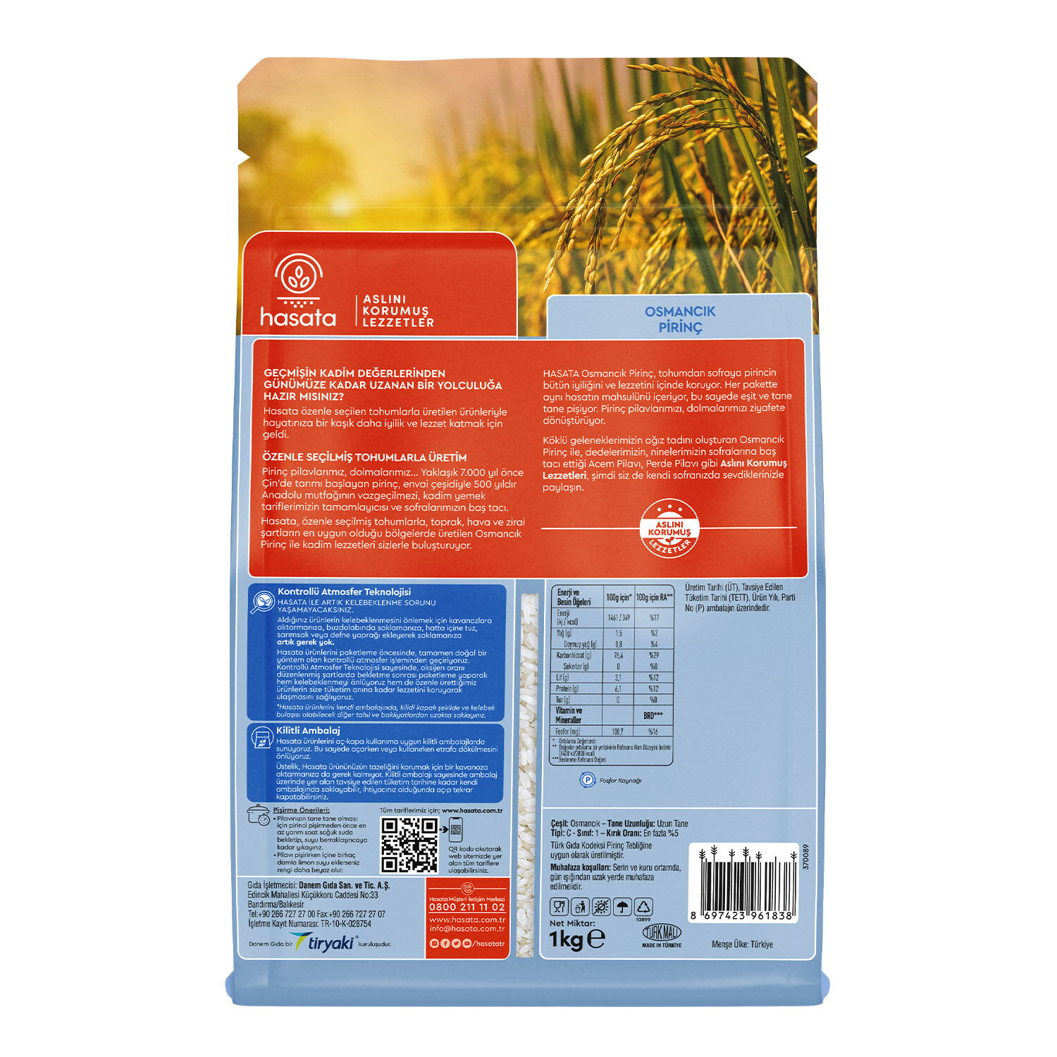 Hasata Osmancık Rice 1 Kg - 5