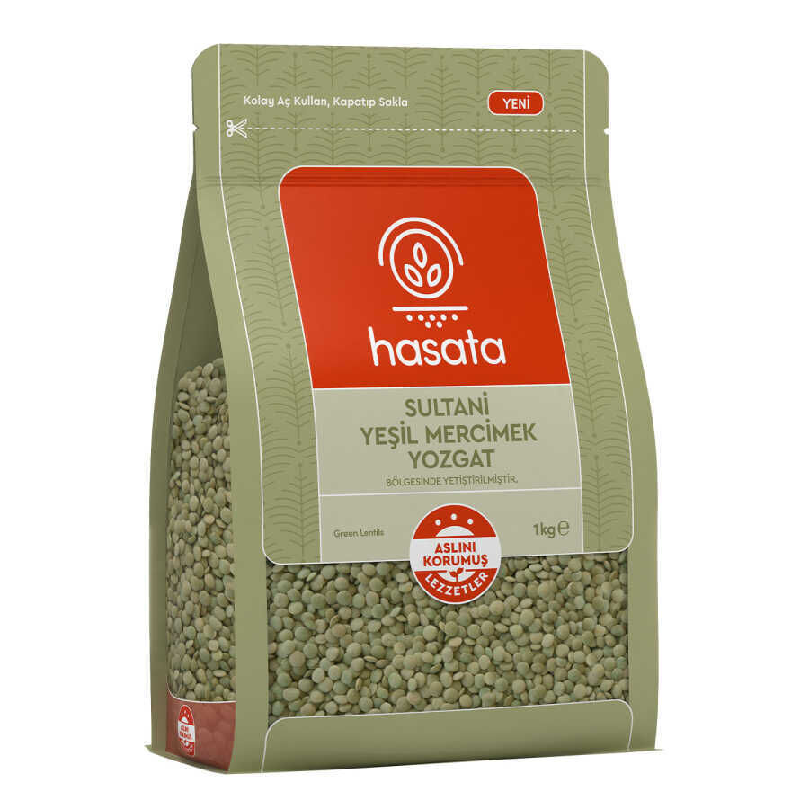 Hasata Yozgat Sultani Green Lentils 1 KG - 4