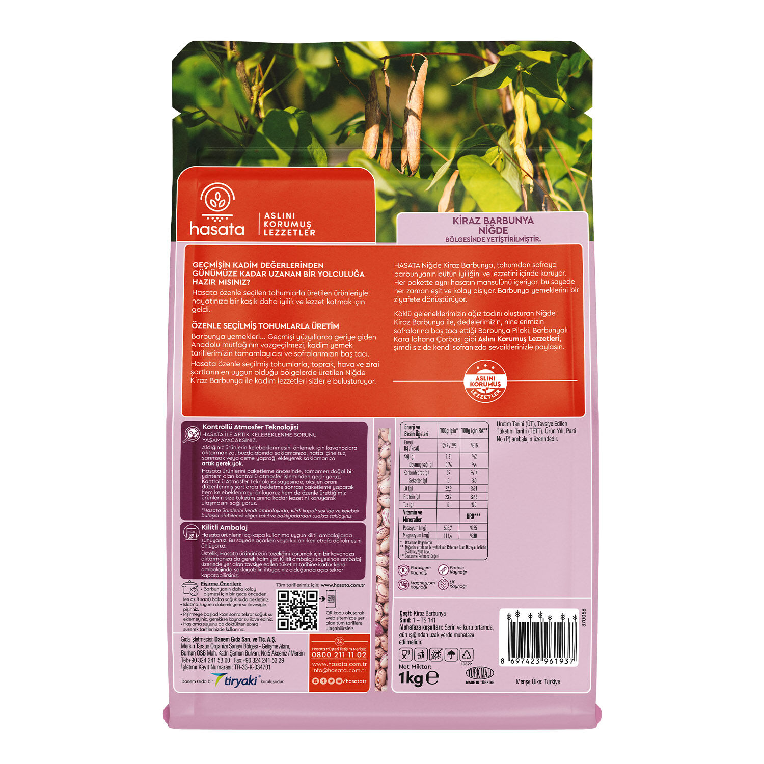 Hasata Niğde Kiraz Barbunya 1 Kg - 5