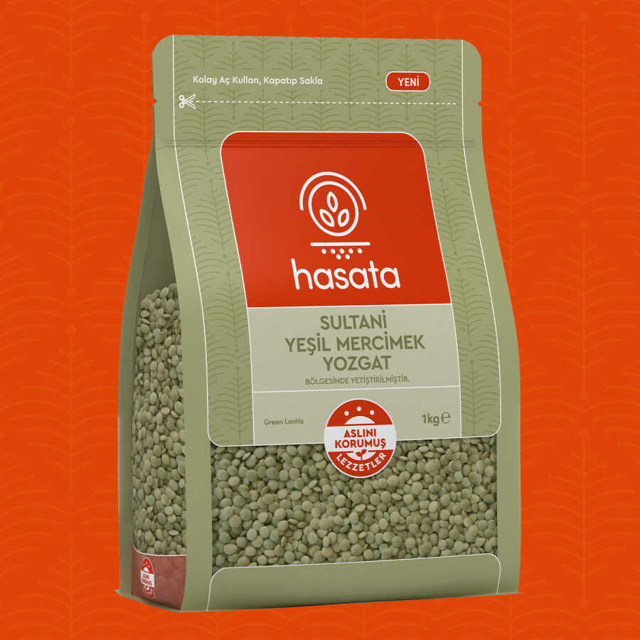 Hasata Yozgat Sultani Yeşil Mercimek 1 Kg - 2